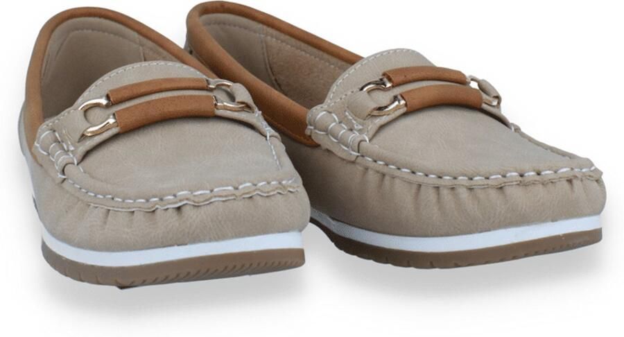 Mode-Mania Dames Mocassin Beige