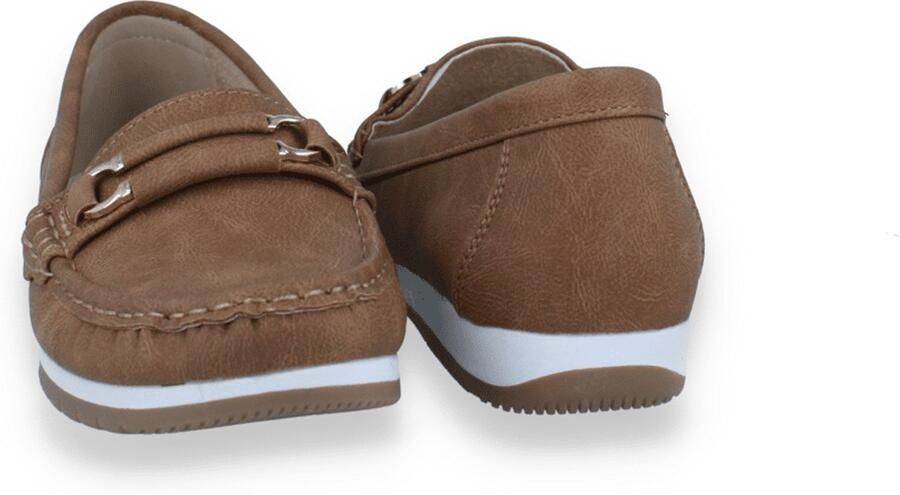 Mode-Mania Dames Mocassin Cognac