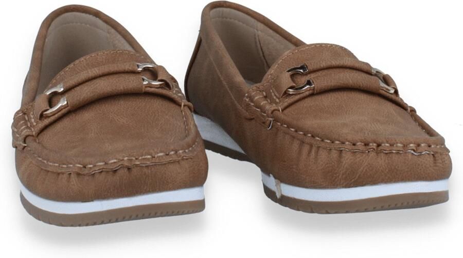 Mode-Mania Dames Mocassin Cognac