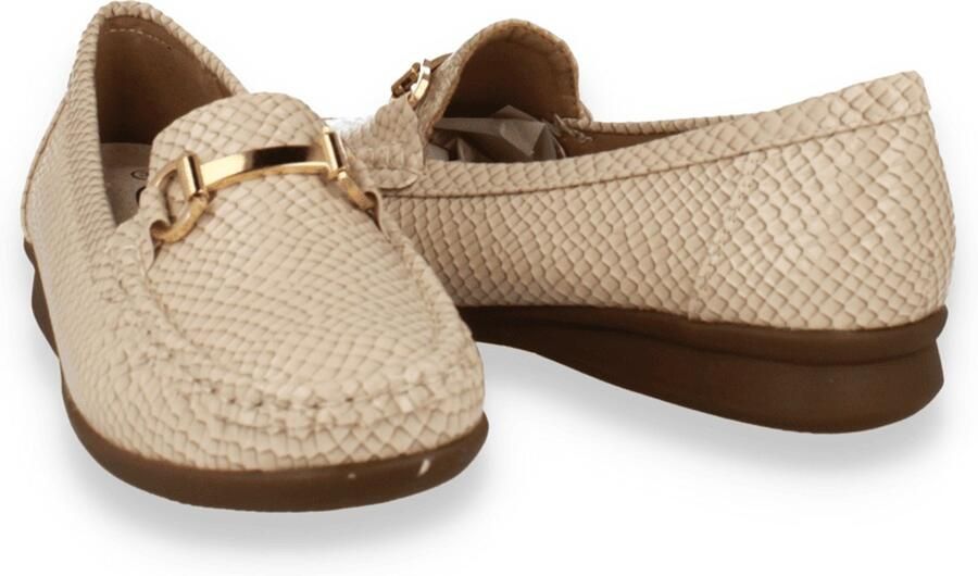 Mode-Mania Dames Mocassin Ecru Beige - Foto 2
