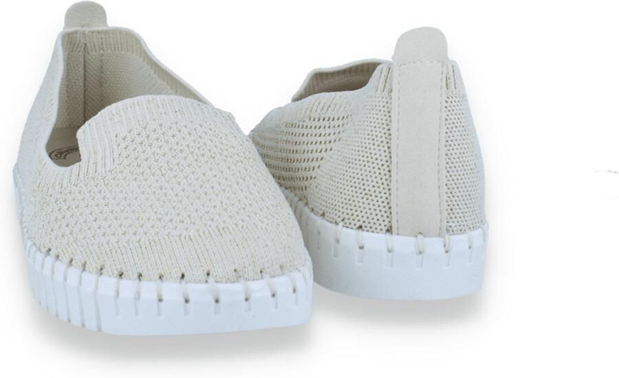 Mode-Mania Dames Mocassin Goud beige