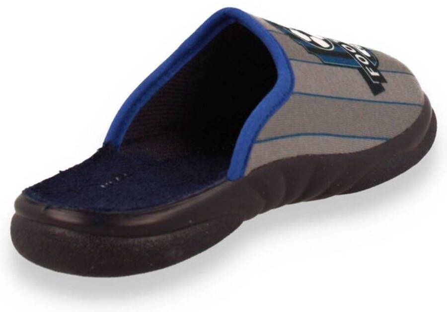 Mode-Mania Tooti jongens pantoffel blauw GRAU - Foto 3