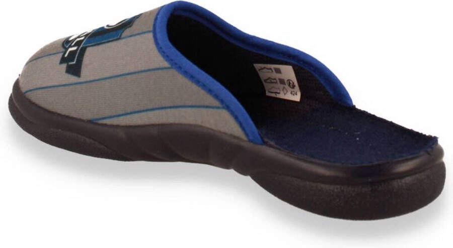 Mode-Mania Tooti jongens pantoffel blauw GRAU - Foto 5