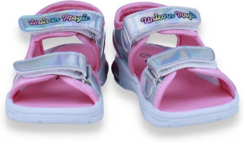 Mode-Mania Unicorn Meisjes Sandaal Met Lichtjes Fushia