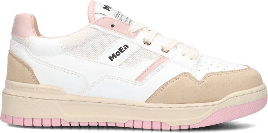 MoEa Sneakers Dames -basgn Maat: 36 Materiaal: Vegan Kleur: Wit