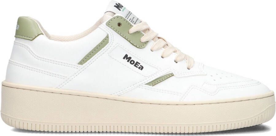 MoEa Lage Sneakers Dames -basgn1 Maat: 36 Materiaal: Vegan Kleur: Wit