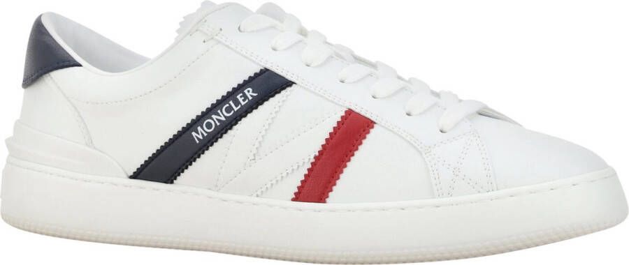 Moncler Witte Monaco M Lage Sneakers White Heren
