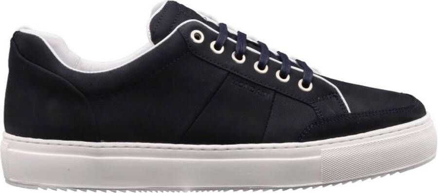 Mondain Amsterdam Mondain Heren |Low Top Monet Navy Handgemaakt Leer