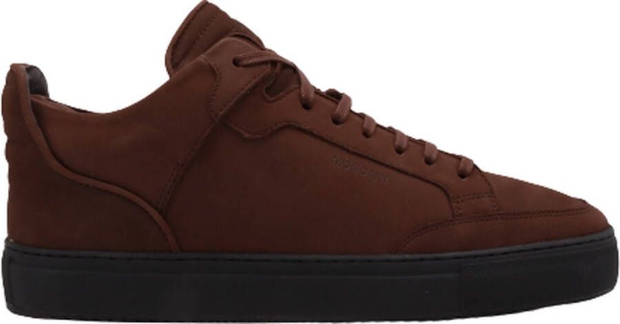 Mondain Amsterdam Mid Top Bruin Nubuck leer | Mondain Heren Sneaker Nubuck Leer