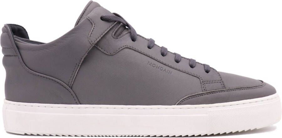 Mondain Amsterdam Mid Top Grijs Nappa leer