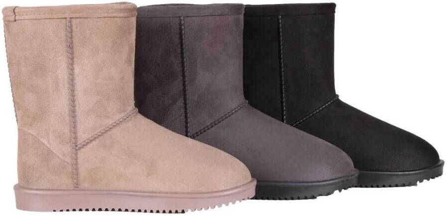 Mondoni Halden Fur Vrijetijdslaars Paardrijlaarzen Taupe Polyester - Foto 2