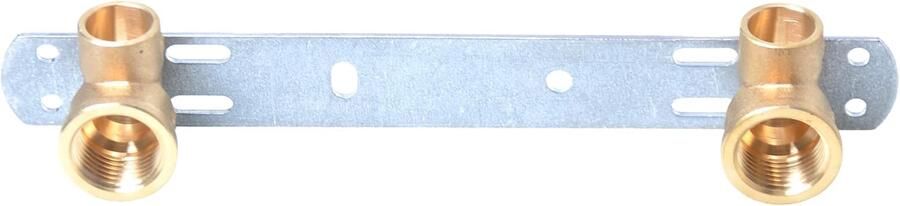 Montage-eenheid voor kraan wandplaat 1 2 x 15 mm afstand 150 mm