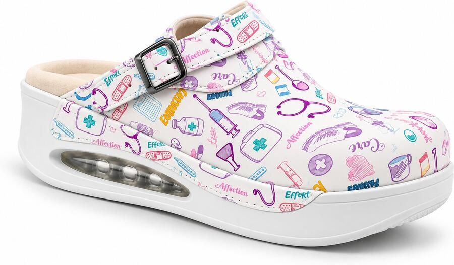 Moofs Verpleegkundige Schoenen met Luchtkamer Care Comfortabele Zorgschoenen Lichtgewicht Werkschoenen voor Zorgpersoneel