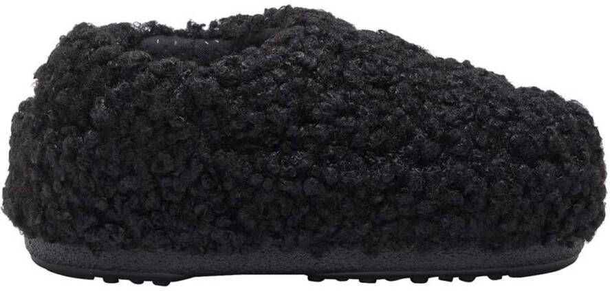 Moon boot Zwarte sandalen met krullend band Zwart Dames