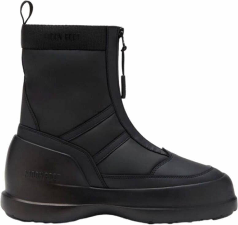 Moon boot Zwarte enkellaarsjes voor vrouwen Black Dames