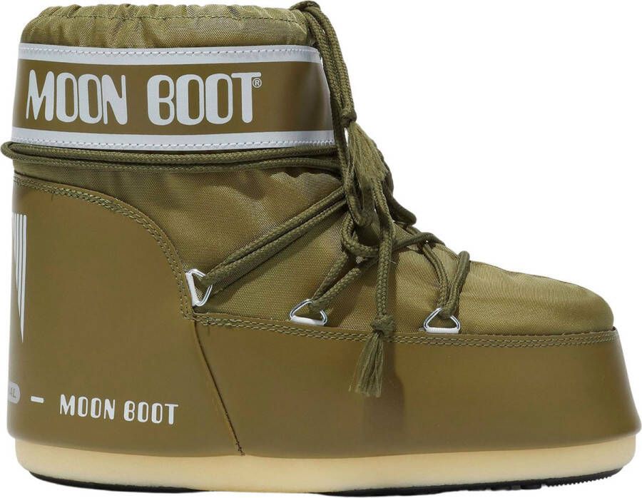 Moon boot Iconische Groene Nylon Lage Laars Green Dames