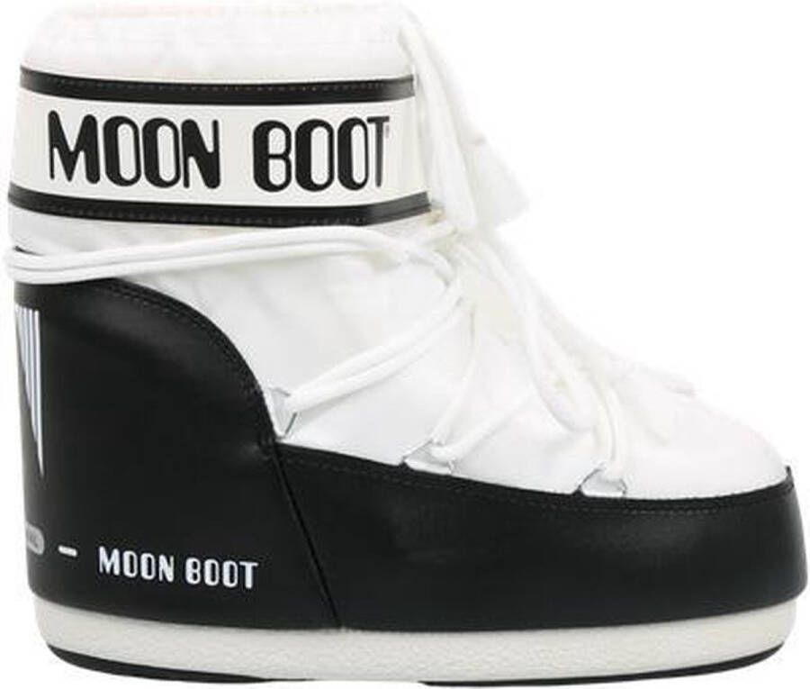 Moon boot Stijlvolle witte enkellaarsjes voor dames White Dames