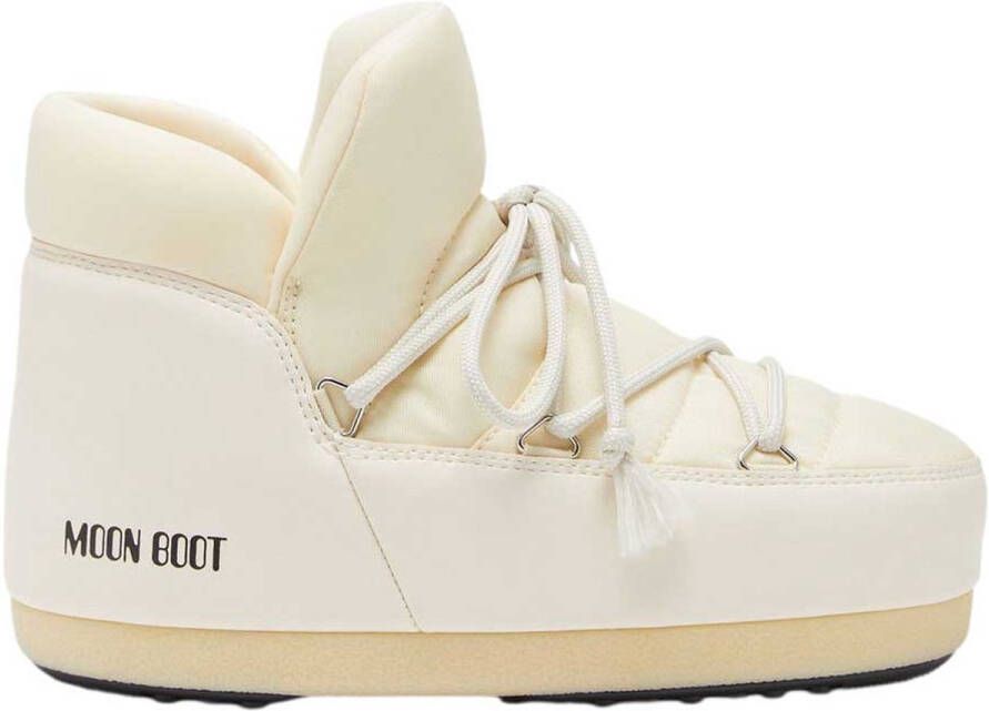 Moon boot Gewatteerde Plateau Enkellaarzen Beige Dames