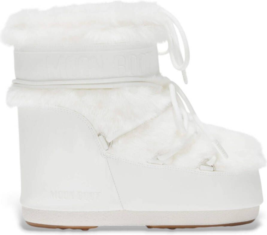 Moon boot Witte Synthetische Lage Laarzen Beige Dames