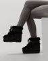 Moon Boot Icon Low Faux Fur Snowboots Sneeuwlaarzen Dames Zwart - Thumbnail 1