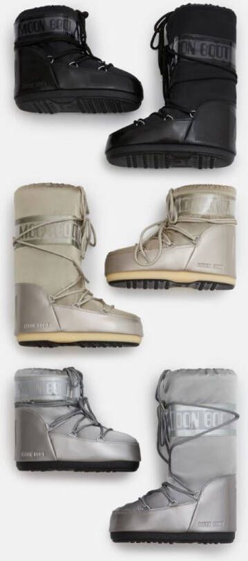 Moon Boot ICON LOW GLANCE BLACK SATIN Thermoboots Snowboots Sneeuwlaarzen Zwart 42-44 (8059791057955)