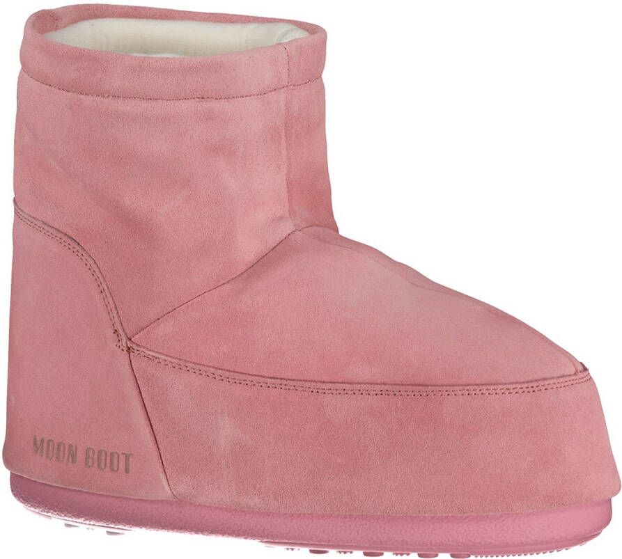 Moon Boot Icon Low Nolace Suede Sneeuwlaarzen Roze Vrouw