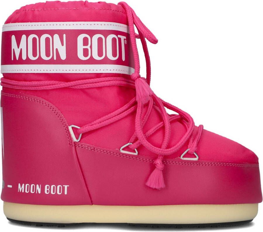 MOON BOOT Snowboots Icon Low Nylon Maat: 36 38 Materiaal: Rubber Kleur: Roze