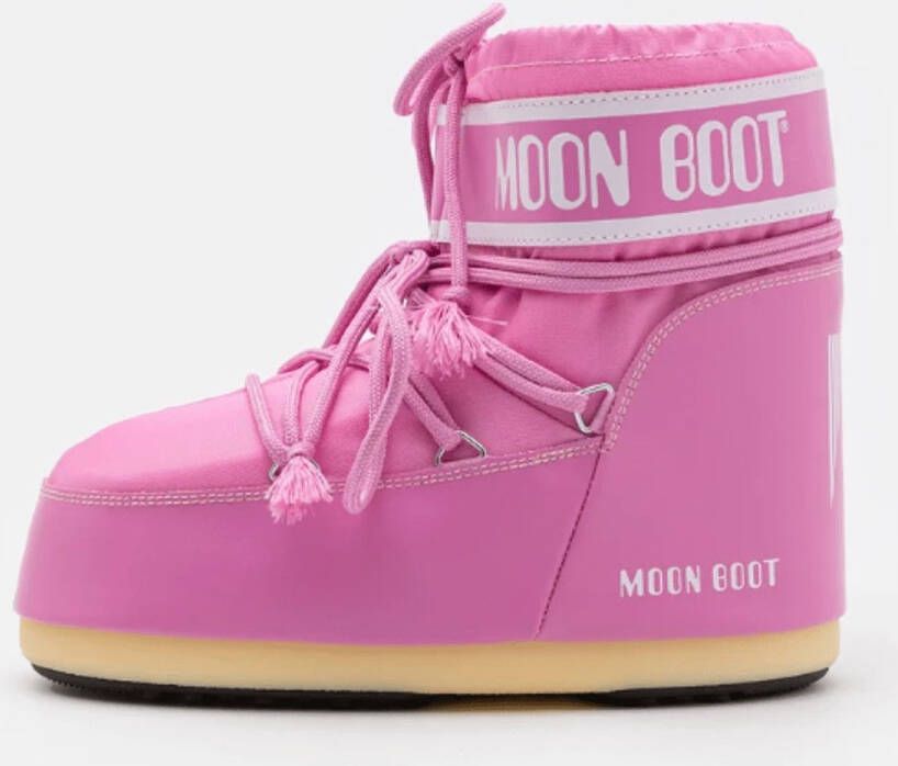 Moon Boot Icon Low Nylon Snowboots Sneeuwlaarzen Dames Roze