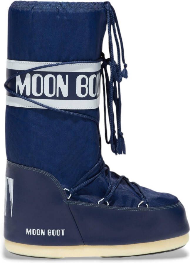 Moon Boot Blauwe Waterafstotende Gevoerde Winterlaarzen
