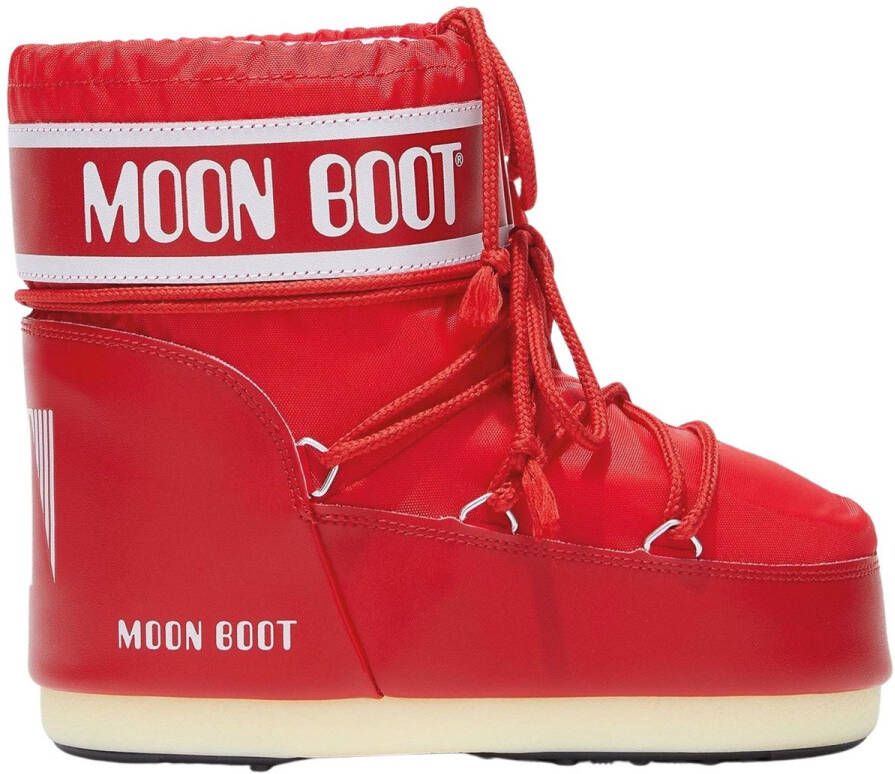 MOON BOOT Snowboots Dames Icon Low Nylon Maat: 36 38 Materiaal: Rubber Kleur: Rood