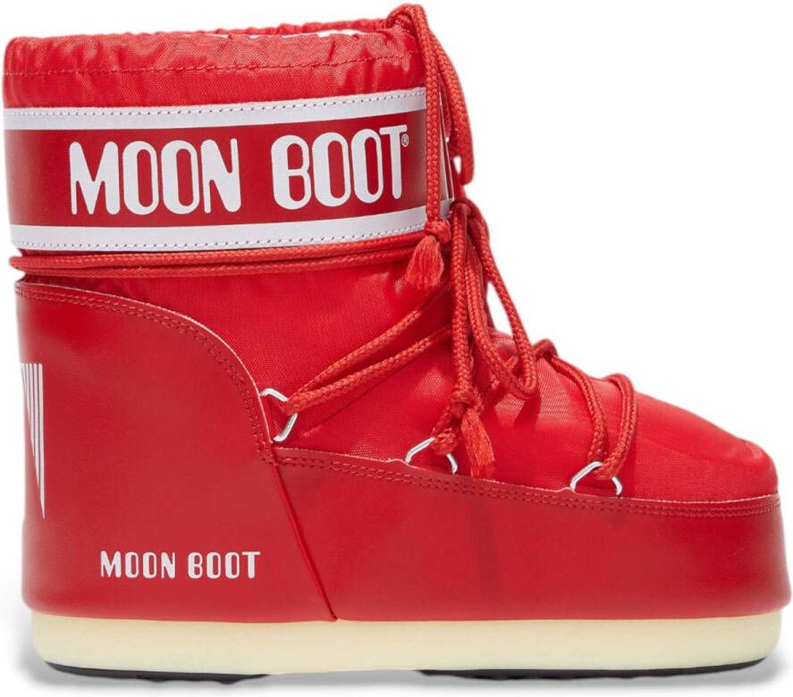 MOON BOOT Snowboots Dames Icon Low Nylon Rubber Rood