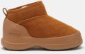 MOON BOOT Snowboots Dames Mb Luna Low Boot Suede Suède Cognac - Bruin