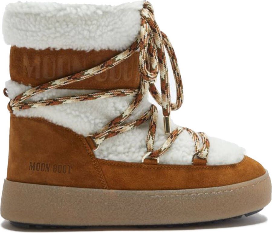 Moon Boot Laarzen Off White Ltrack Shearling Boots Off White Ltrack Shearling