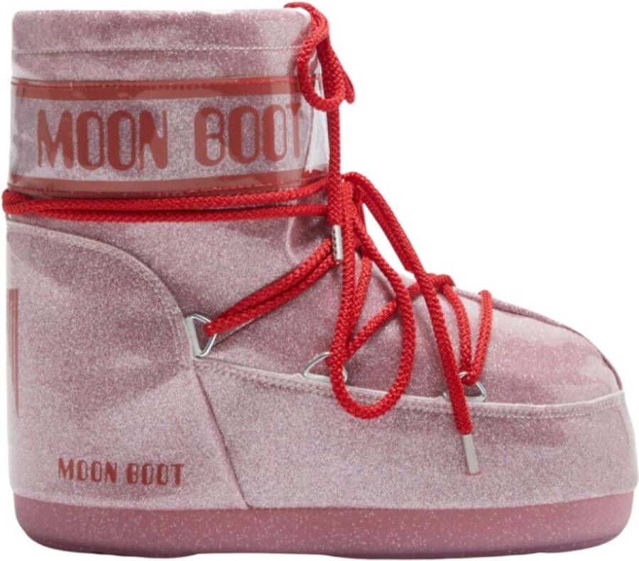Moon Boot Laarzen Roze Icon low glitter boots roze