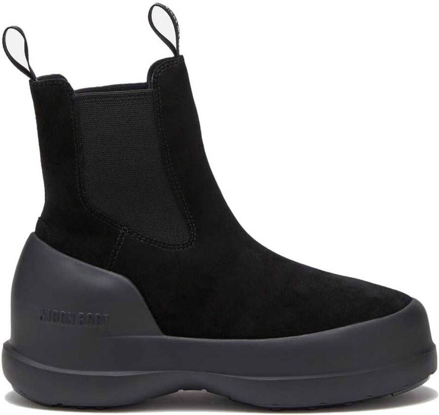 Moon boot Zwarte Suède Chelsea Waterdichte Laarzen Black