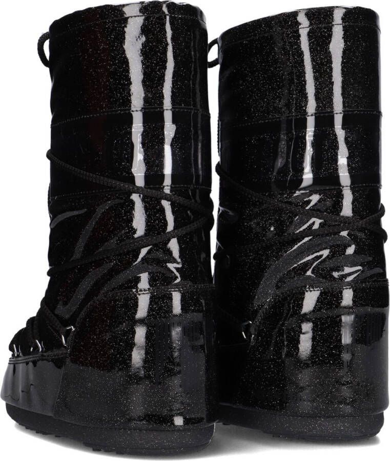 Moon boot Zwarte waterdichte instaplaarzen met glitterdetails Black Dames