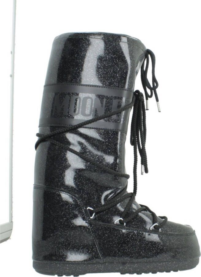 Moon boot Zwarte winterlaarzen met nylon bovenwerk Black Dames
