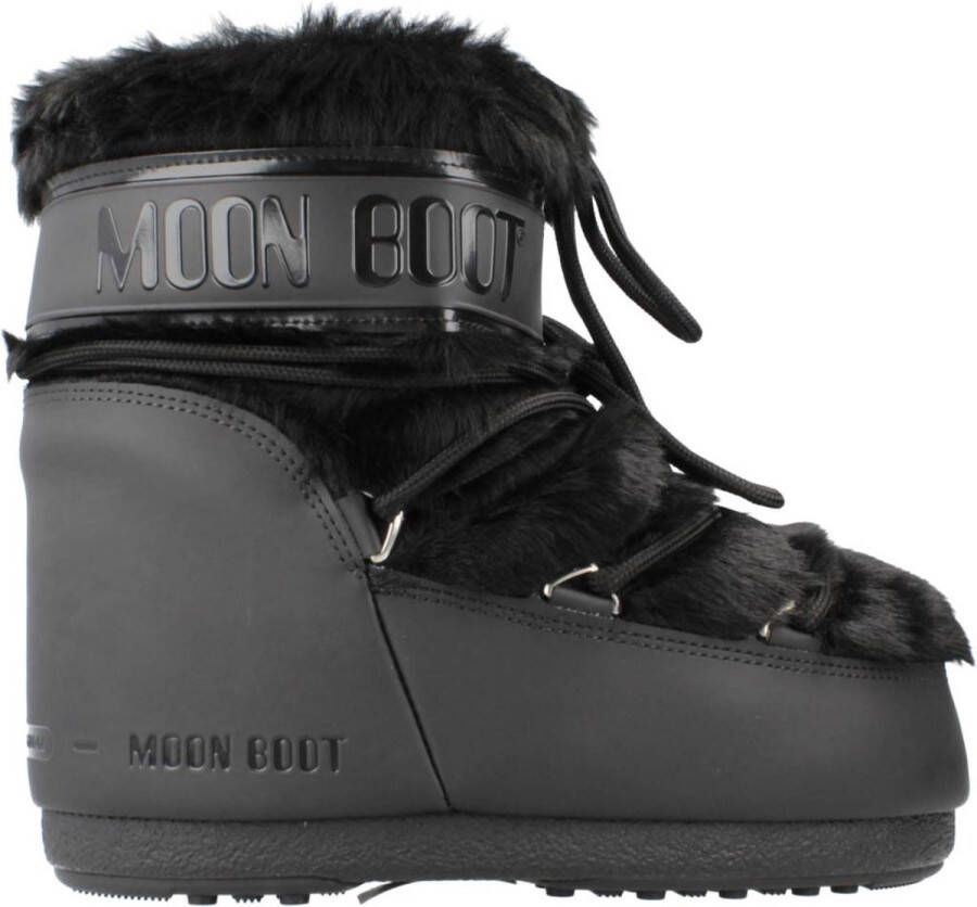 Moon Boot MB ICON LOW FAUX FUR Zwart 36 38