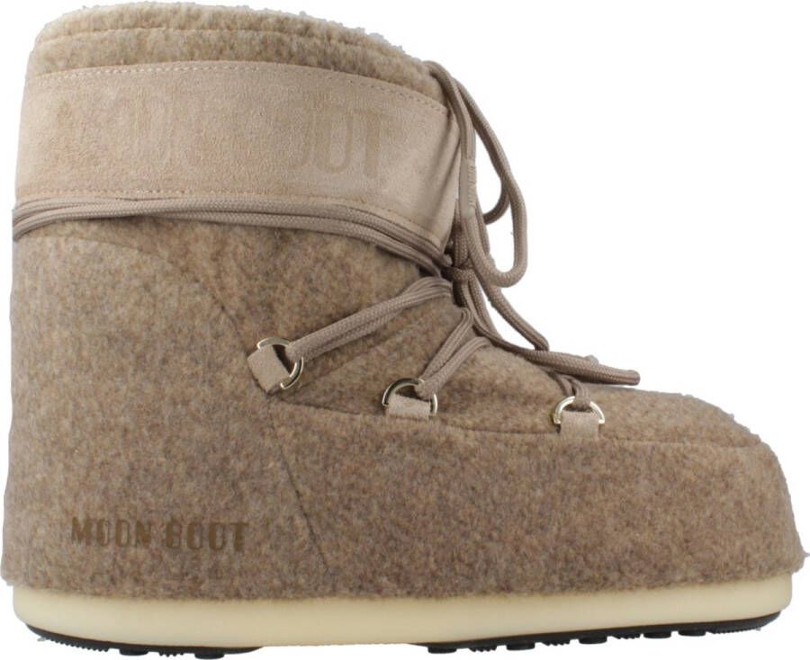 Moon boot Vilt Lage Laarzen met Logo Paneel Beige