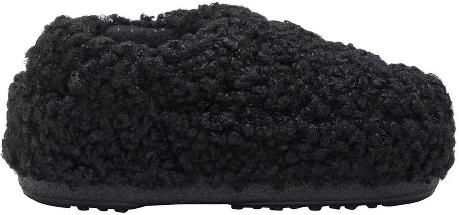 Moon boot Zwarte sandalen met krullend band Zwart Dames