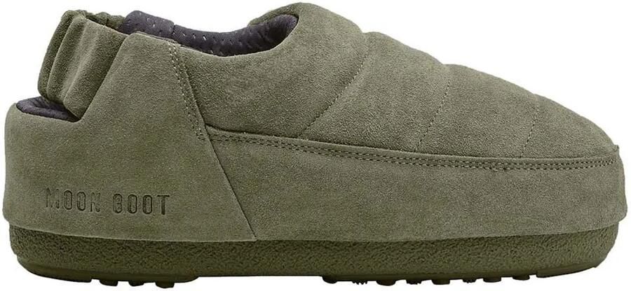 Moon Boot Band Suede Klompen Groen Vrouw