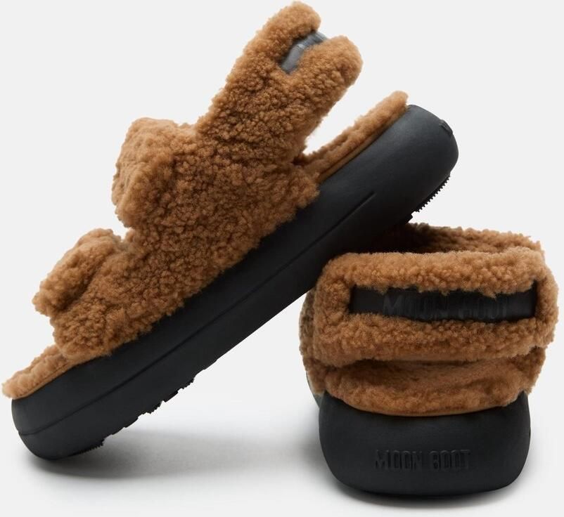Moon Boot Cognac Mb Shearling Sandal Sandalen Cogna d2420020