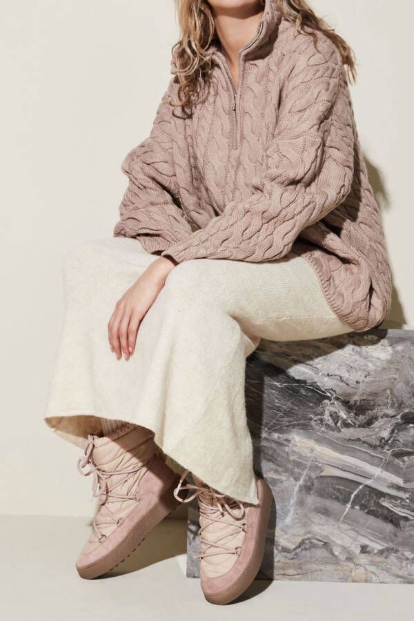 Moon Boot Enkellaarsjes Dames Outdoor Snowboots Damesschoenen Canvas 24500200 lab69 Nude - Foto 5