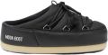 Moon boot Nylon Lace-Up Mules met Logo Print Black - Zwart