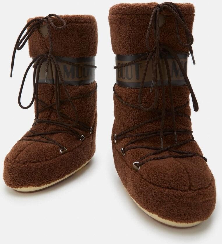 Moon Boot ICON FLEECE BROWN Thermoboots Snowboots Sneeuwlaarzen Bruin 31-34 (8059791088300)