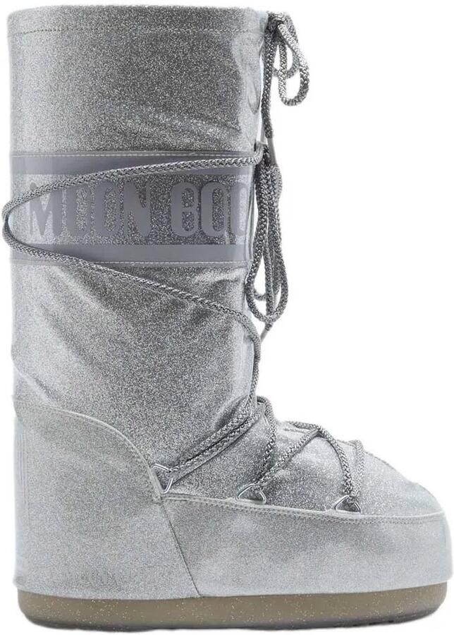 Moon Boot Icon Glitter Jeugdsneeuwlaarzen Zilver Kinderen