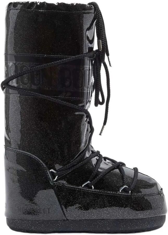 Moon Boot Icon Glitter Jeugdsneeuwlaarzen Zwart Kinderen