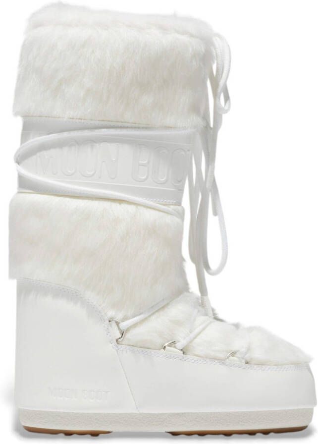 Moonboot Boots & laarzen Moon Boot Mn Icon Faux Fur Boots Off White 80d1408 in wit