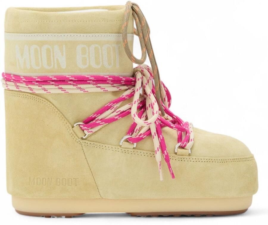Moon Boot Icon Lage Leren Enkellaarsjes