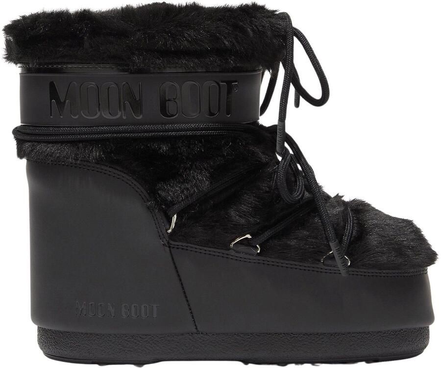 MOON BOOT Snowboots Dames Icon Low Faux Fur Faux Fur Zwart - Foto 18